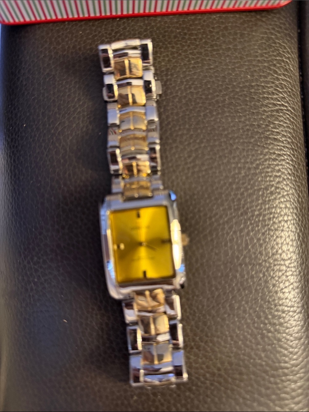 Geneva Two-Tone  Watch with Gold-Yellow Dial
